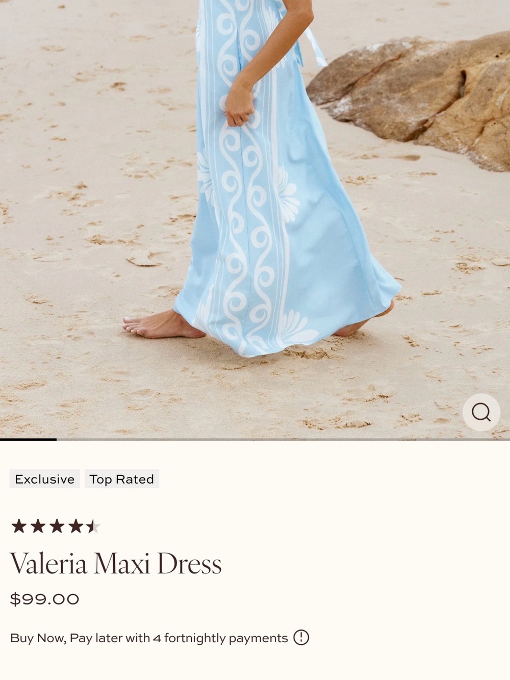 Petal & Pup Light Blue and White Floral Maxi Dress | Size XL - Picture 2 of 10